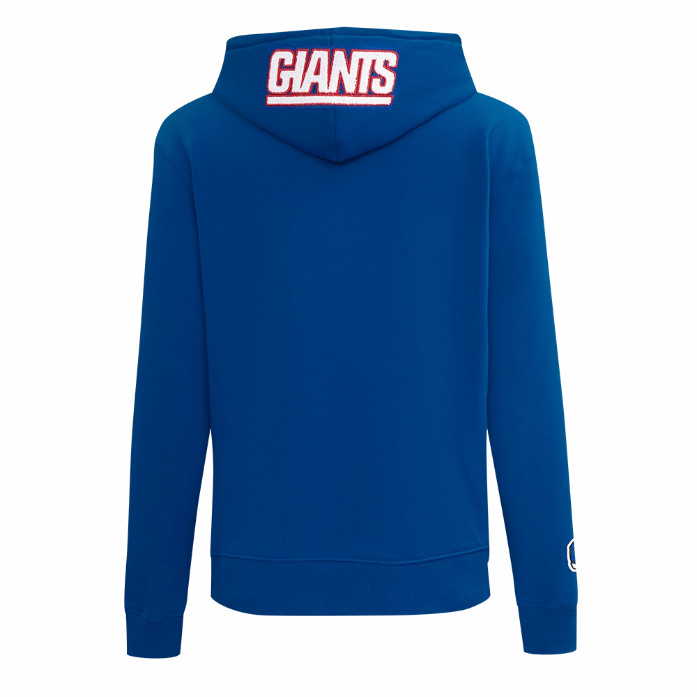 NFL NEW YORK GIANTS STANDARD FIT WOMEN'S FLEECE HOODIE (DODGER BLUE)