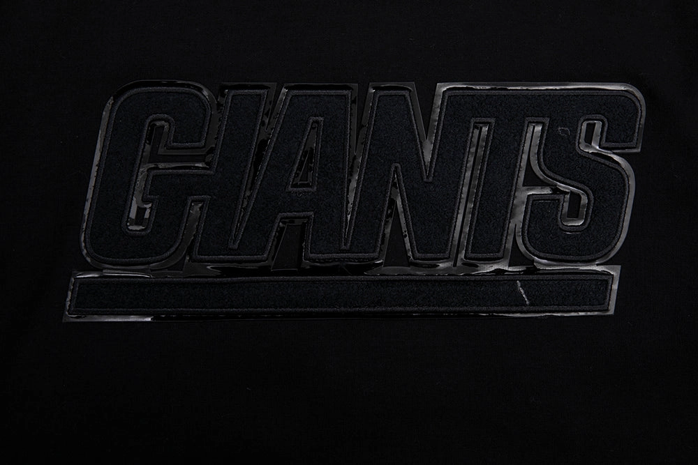 NFL NEW YORK GIANTS TRIPLE BLACK MEN'S PULLOVER HOODIE (TRIPLE BLACK)