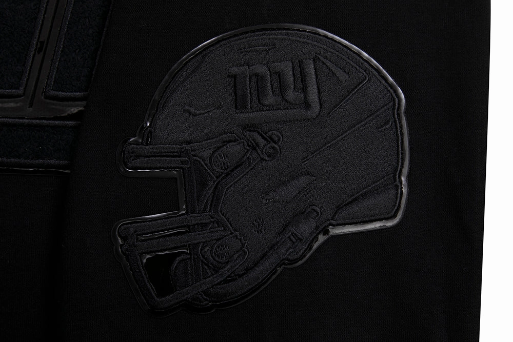 NFL NEW YORK GIANTS TRIPLE BLACK MEN'S PULLOVER HOODIE (TRIPLE BLACK)