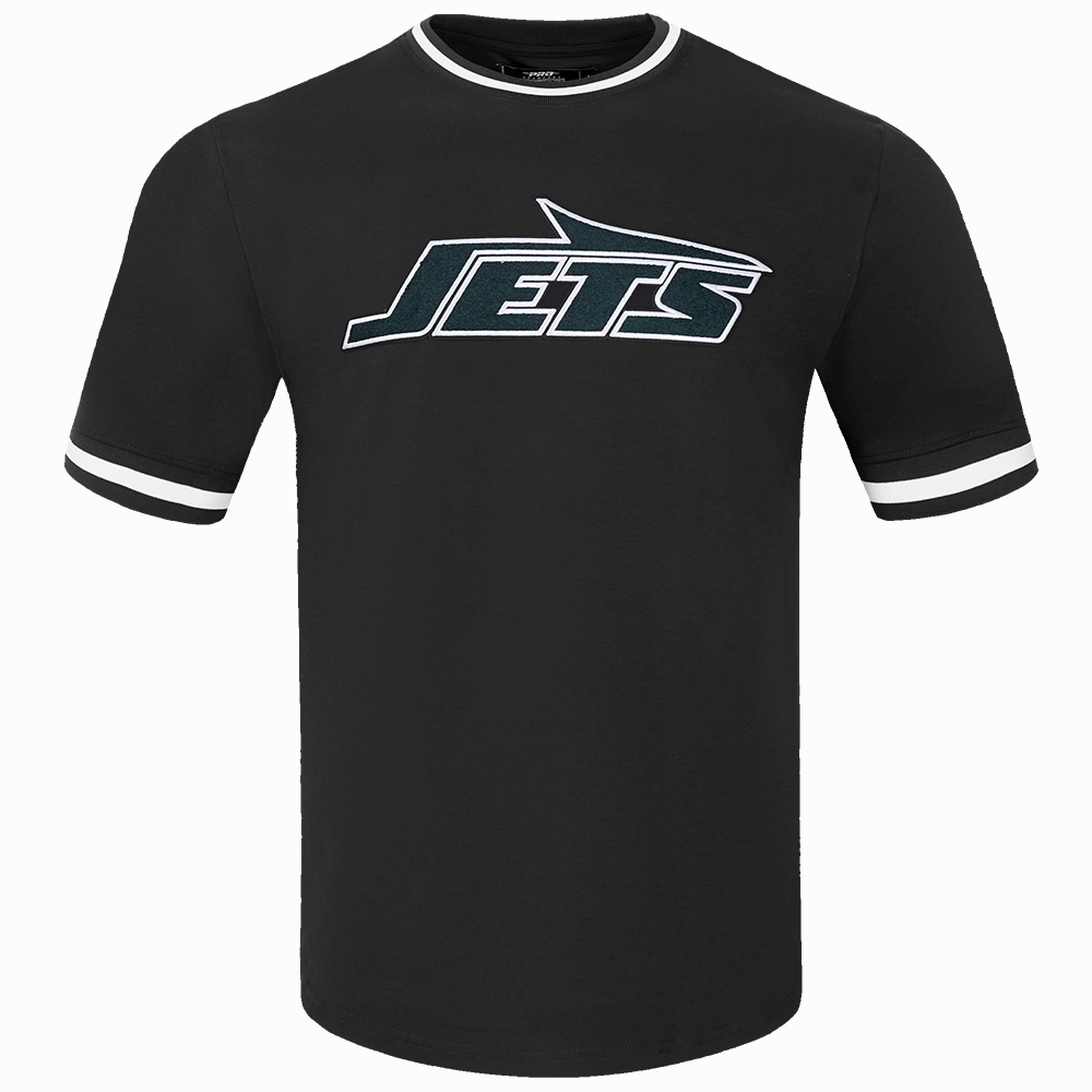 NFL NEW YORK JETS CLASSIC CHENILLE MEN'S TEE (BLACK)