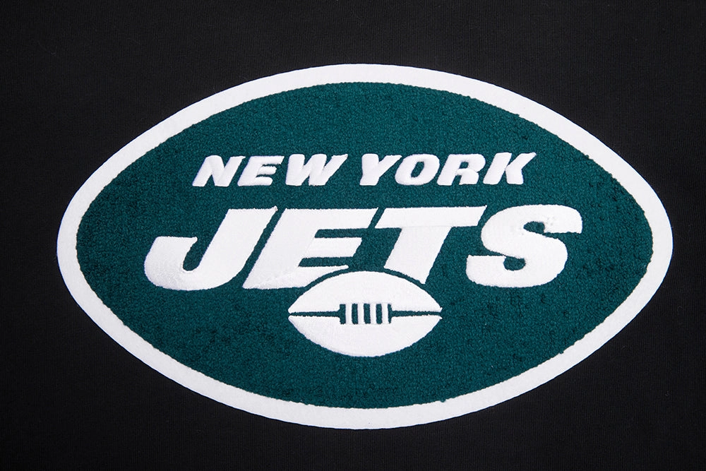 NFL NEW YORK JETS MASHUP MEN'S RIB CREWNECK (BLACK)