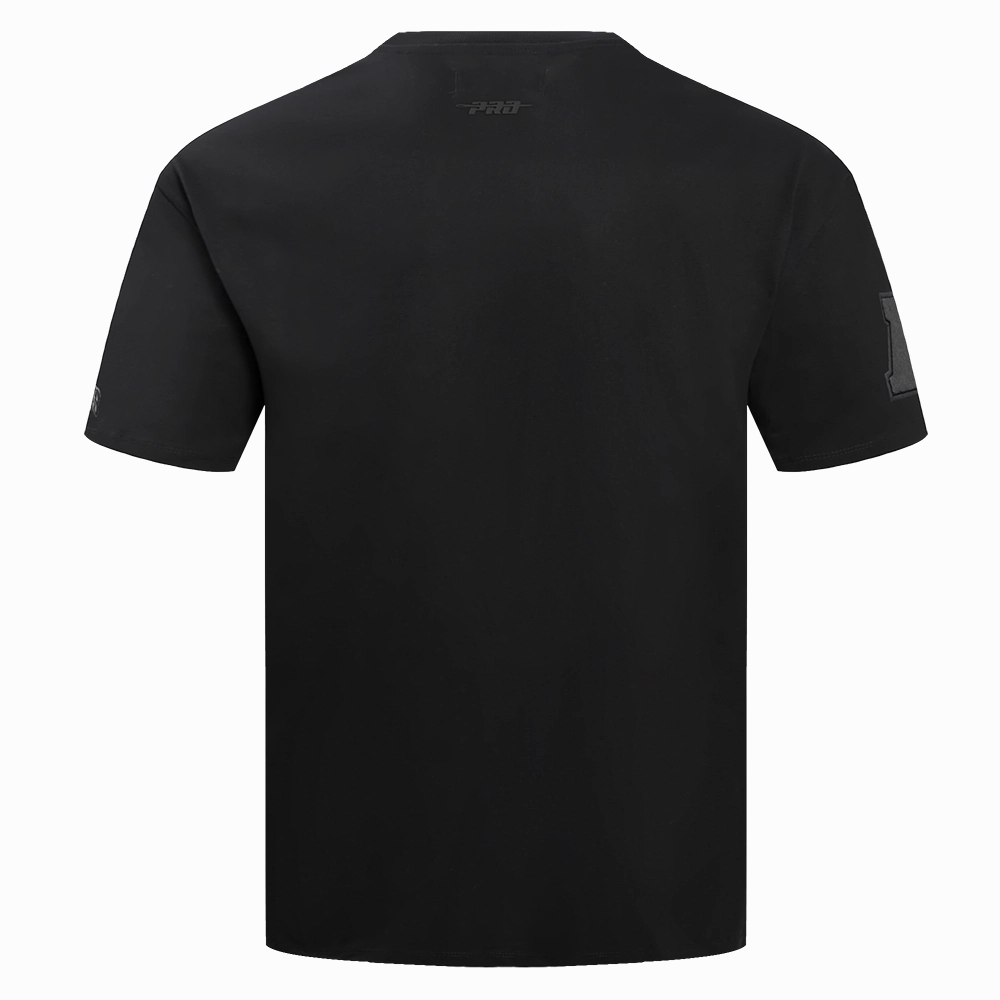 NFL NEW YORK JETS NEUTRAL COTTON JERSEY DROP SHOULDER TEE (BLACK)