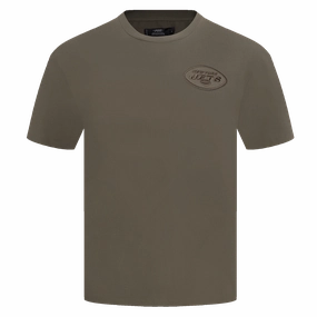 NFL NEW YORK JETS NEUTRAL MEN'S DROP SHOULDER TEE (DARK TAUPE)
