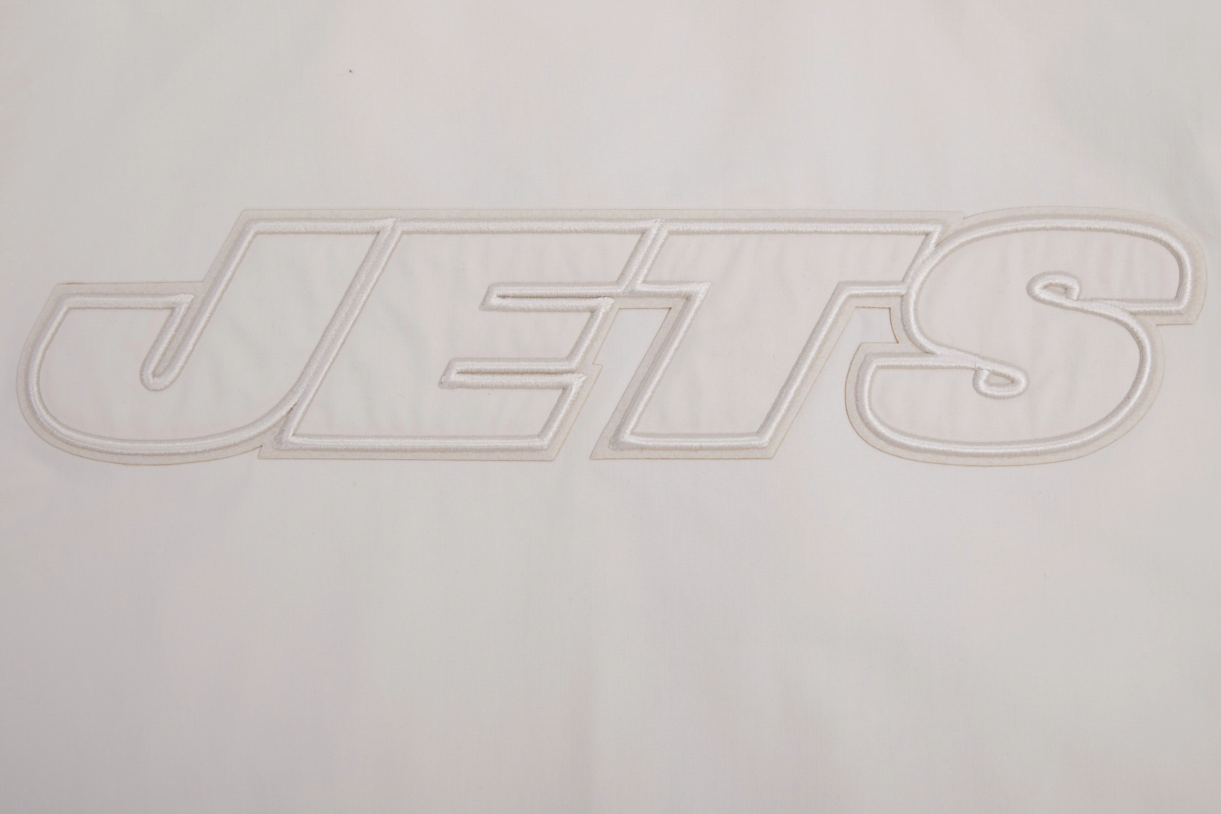 NFL NEW YORK JETS NEUTRAL MEN'S TWILL JACKET (EGGSHELL)