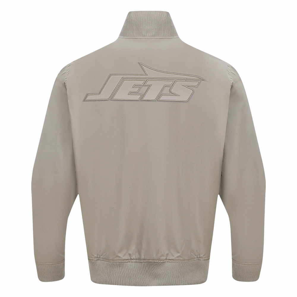 NFL NEW YORK JETS NEUTRAL MEN'S TWILL JACKET (TAUPE)