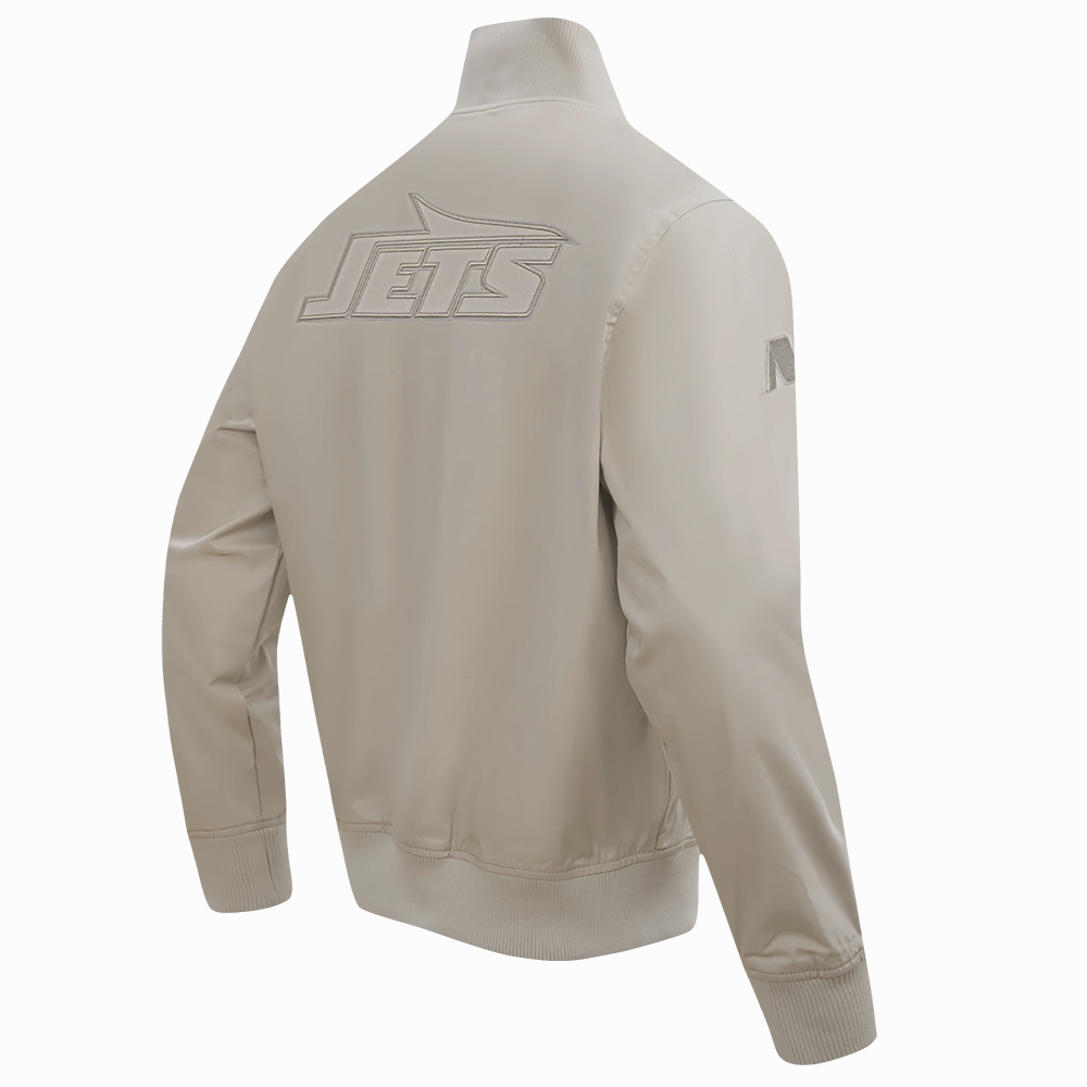 NFL NEW YORK JETS NEUTRAL MEN'S TWILL JACKET (TAUPE)