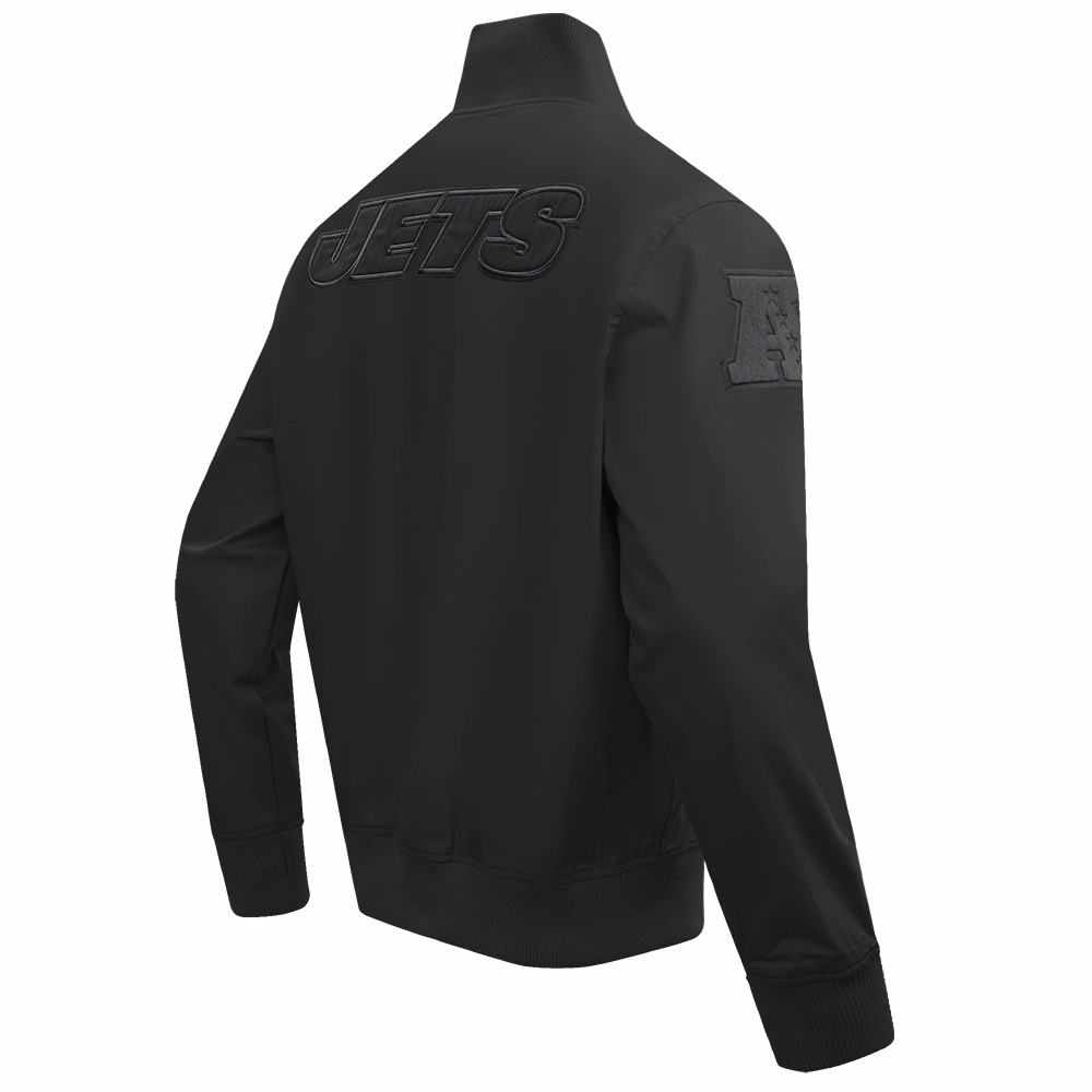 NFL NEW YORK JETS NEUTRAL TWILL JACKET (BLACK)