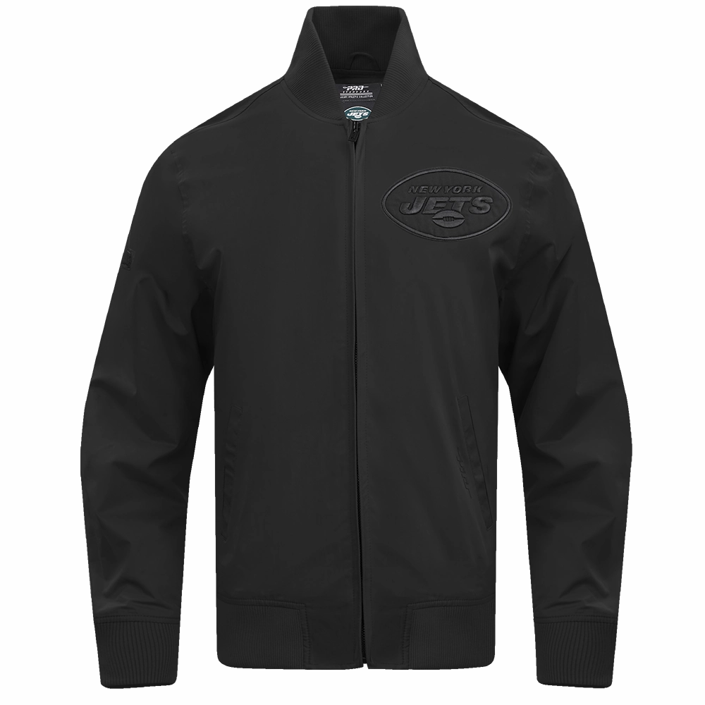 NFL NEW YORK JETS NEUTRAL TWILL JACKET (BLACK)
