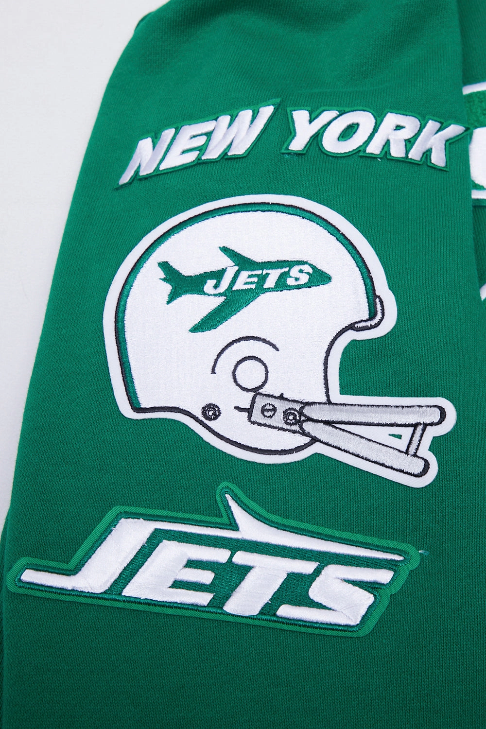 NFL NEW YORK JETS RETRO CLASSIC MEN'S PULLOVER HOODIE (KELLY GREEN)