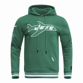 NFL NEW YORK JETS RETRO CLASSIC MEN'S PULLOVER HOODIE (KELLY GREEN)