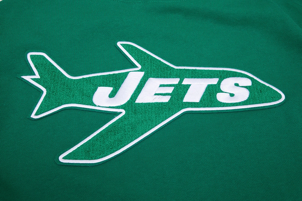 NFL NEW YORK JETS RETRO CLASSIC MEN'S PULLOVER HOODIE (KELLY GREEN)
