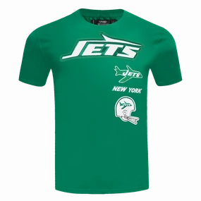NFL NEW YORK JETS RETRO CLASSIC MEN'S STRIPED TEE (KELLY GREEN)