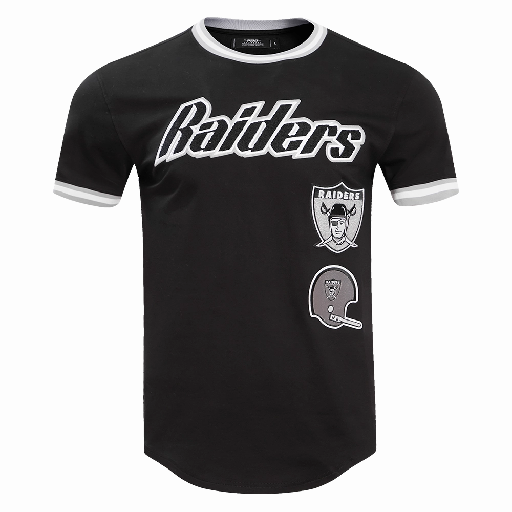 NFL OAKLAND RAIDERS RETRO CLASSIC MEN'S TEE (BLACK/GREY)