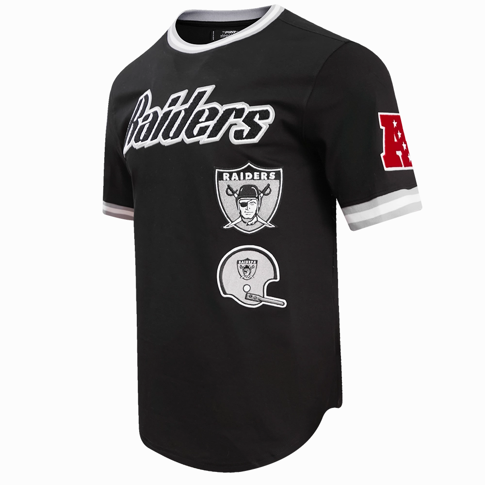 NFL OAKLAND RAIDERS RETRO CLASSIC MEN'S TEE (BLACK/GREY)
