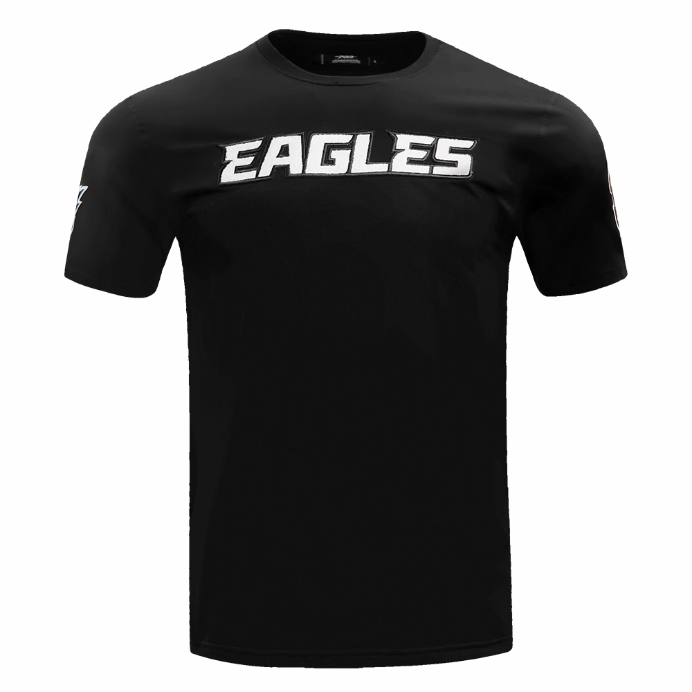 NFL PHILADELPHIA EAGLES CLASSIC CHENILLE MEN'S   TEE (BLACK)