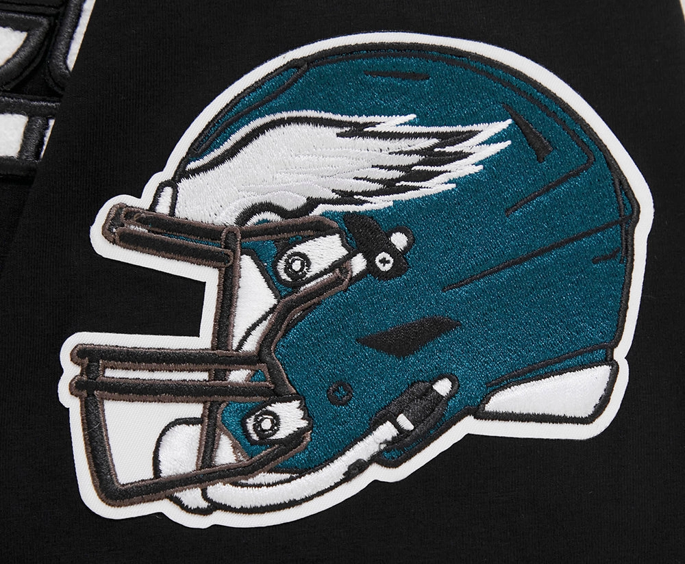 NFL PHILADELPHIA EAGLES CLASSIC CHENILLE MEN'S   TEE (BLACK)