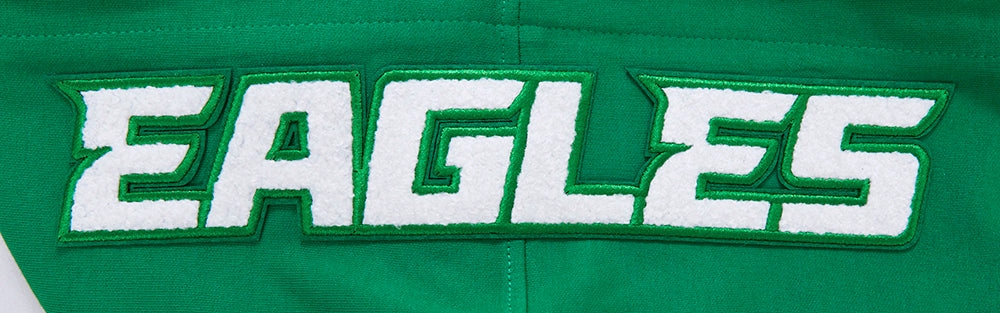 NFL PHILADELPHIA EAGLES CLASSIC CHENILLE MEN'S PULLOVER HOODIE (KELLY GREEN)