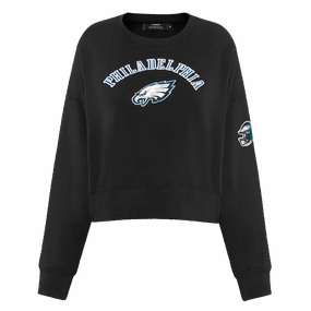 NFL PHILADELPHIA EAGLES CLASSIC WOMEN'S CREWNECK (BLACK)