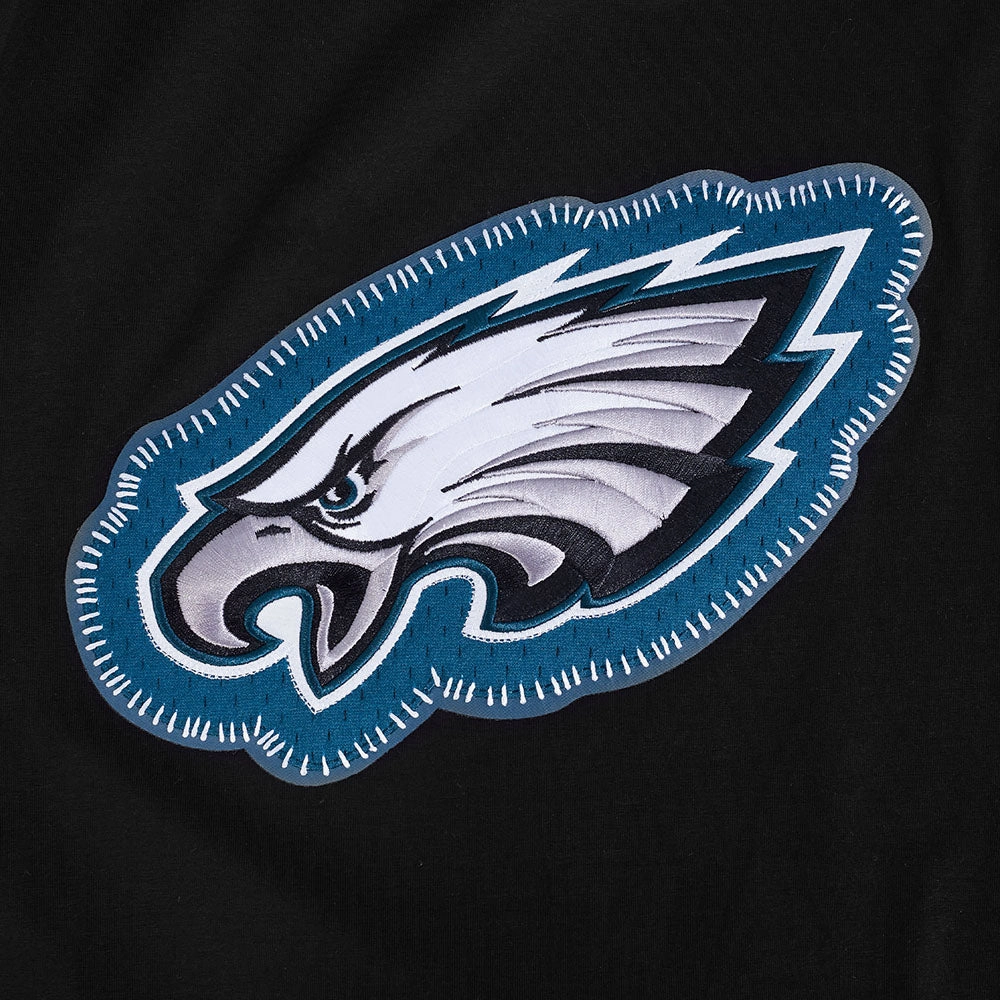 NFL PHILADELPHIA EAGLES DIY PICK STITCH MEN'S SINGLE JERSEY TEE (BLACK)