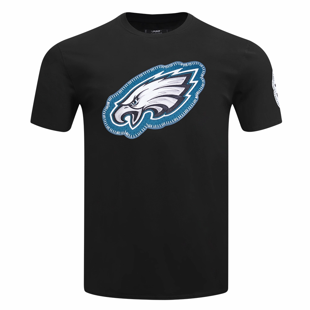 NFL PHILADELPHIA EAGLES DIY PICK STITCH MEN'S SINGLE JERSEY TEE (BLACK)