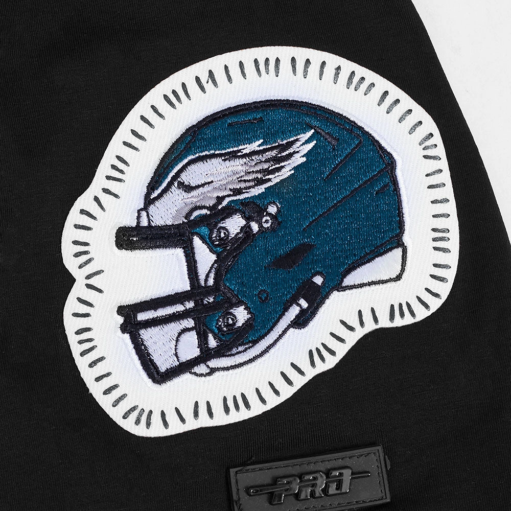 NFL PHILADELPHIA EAGLES DIY PICK STITCH MEN'S SINGLE JERSEY TEE (BLACK)