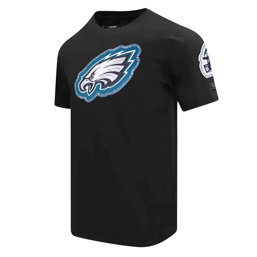 NFL PHILADELPHIA EAGLES DIY PICK STITCH MEN'S SINGLE JERSEY TEE (BLACK)