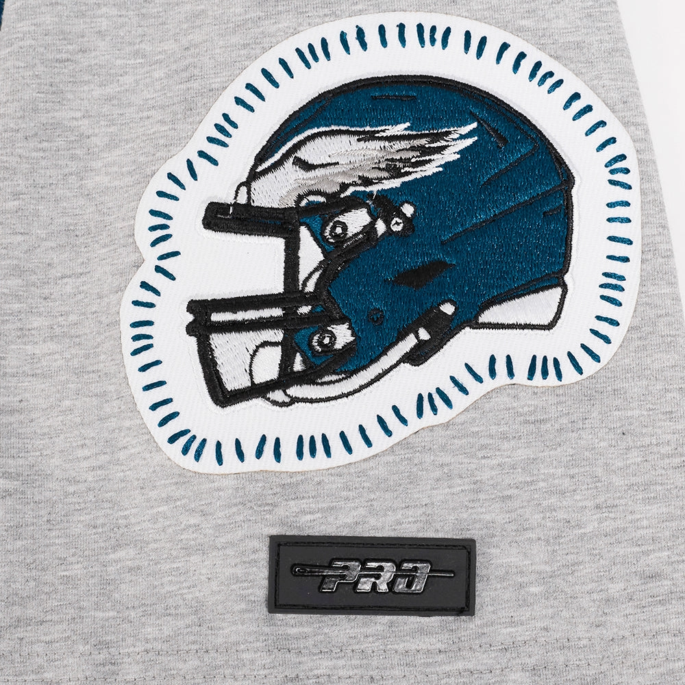 NFL PHILADELPHIA EAGLES DIY PICK STITCH MEN'S SINGLE JERSEY TEE (HEATHER GREY)
