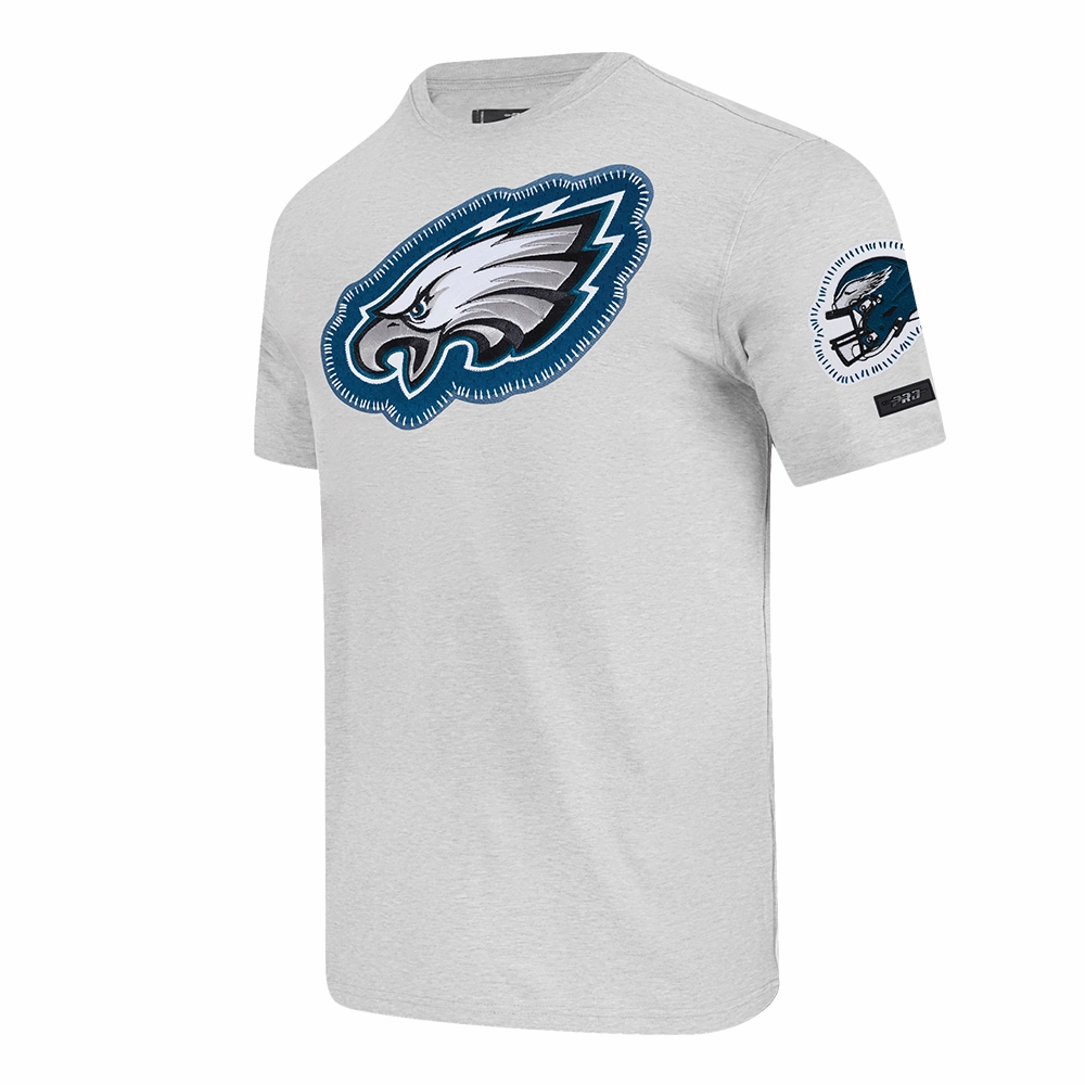 NFL PHILADELPHIA EAGLES DIY PICK STITCH MEN'S SINGLE JERSEY TEE (HEATHER GREY)