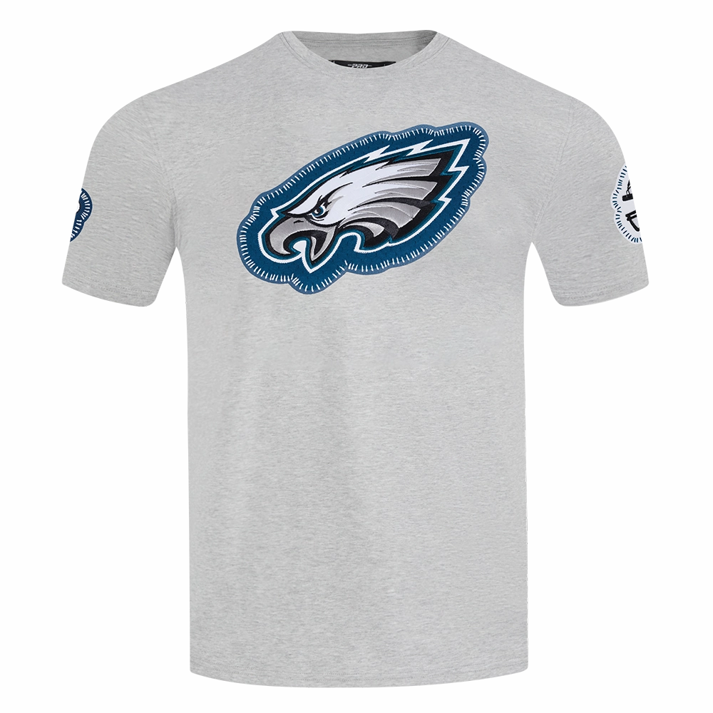 NFL PHILADELPHIA EAGLES DIY PICK STITCH MEN'S SINGLE JERSEY TEE (HEATHER GREY)