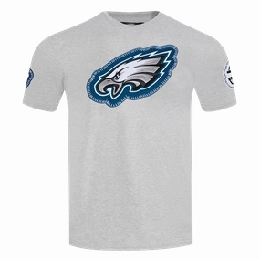 NFL PHILADELPHIA EAGLES DIY PICK STITCH MEN'S SINGLE JERSEY TEE (HEATHER GREY)