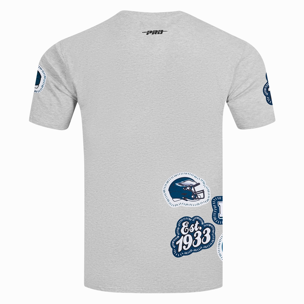 NFL PHILADELPHIA EAGLES DIY PICK STITCH MEN'S SINGLE JERSEY TEE (HEATHER GREY)