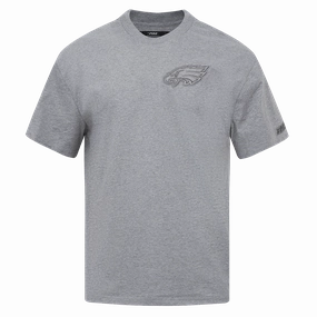 NFL PHILADELPHIA EAGLES NEUTRAL MEN'S DROP SHOULDER PULLOVER HOODIE (DARK HEATHER GRAY)