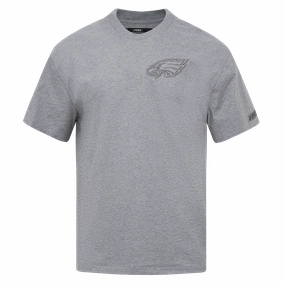 NFL PHILADELPHIA EAGLES NEUTRAL MEN'S DROP SHOULDER TEE (DARK HEATHER GRAY)