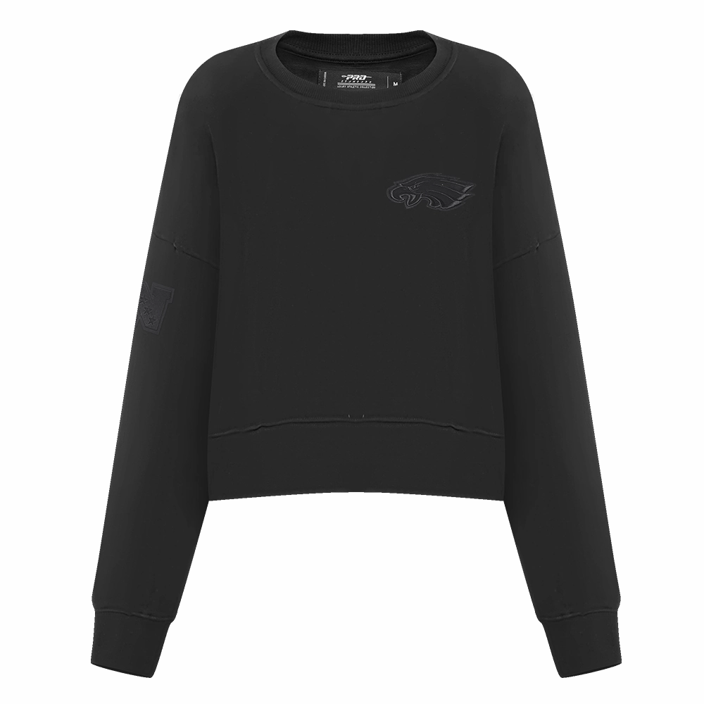 NFL PHILADELPHIA EAGLES NEUTRAL WOMEN'S CREWNECK (BLACK)