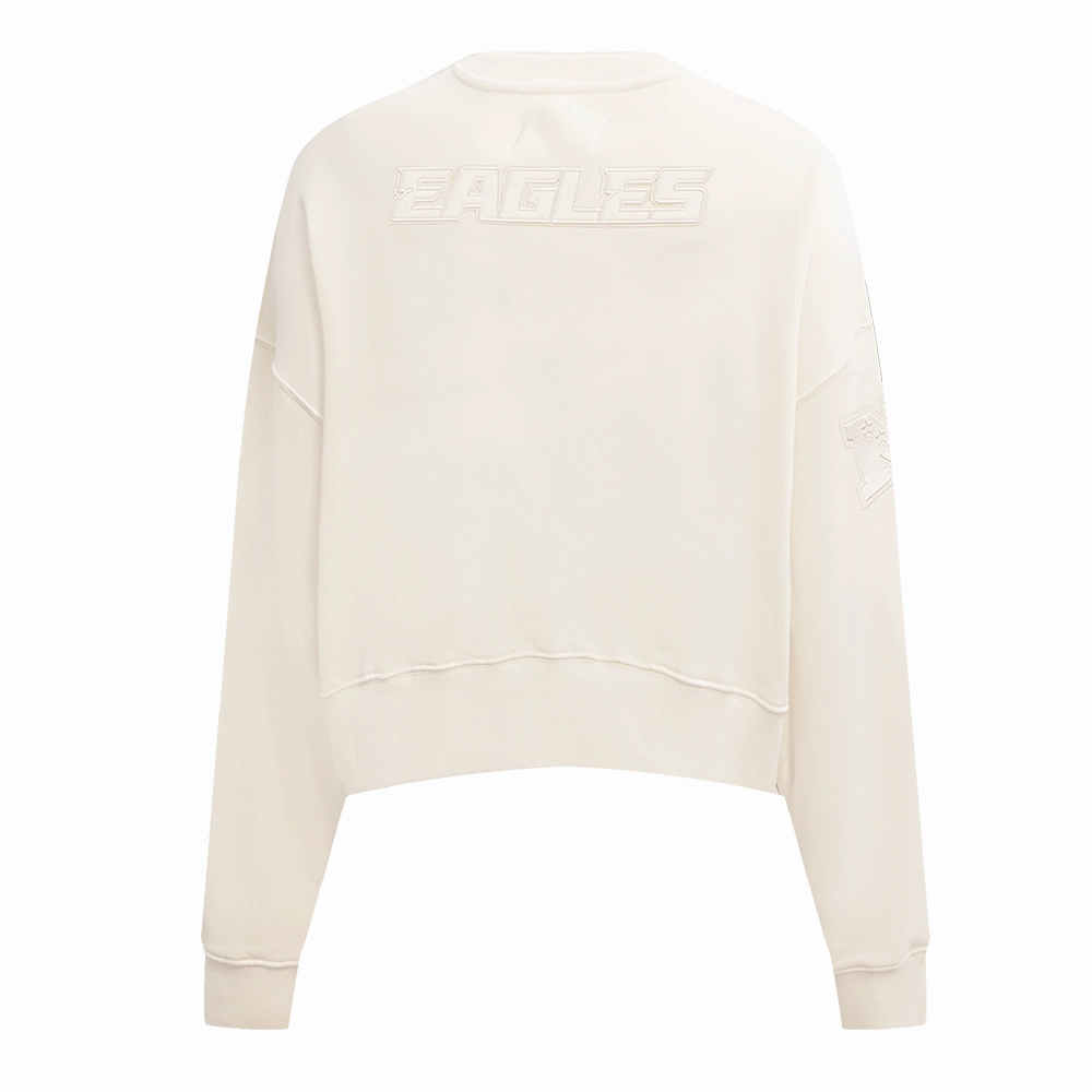 NFL PHILADELPHIA EAGLES NEUTRAL WOMEN'S CREWNECK (EGGSHELL)