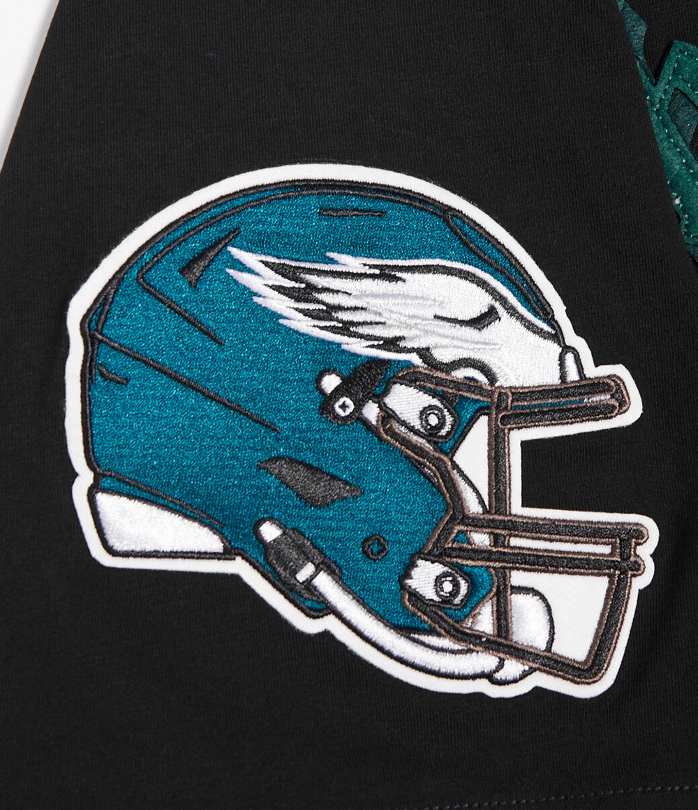 NFL PHILADELPHIA EAGLES OLD ENGLISH MEN'S TEE (BLACK)