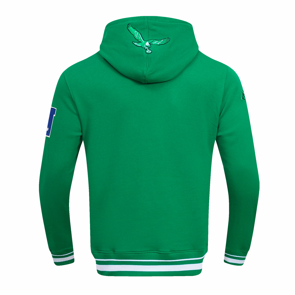 NFL PHILADELPHIA EAGLES RETRO CLASSIC MEN'S PULLOVER HOODIE (KELLY GREEN)