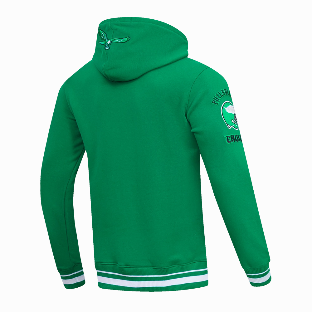 NFL PHILADELPHIA EAGLES RETRO CLASSIC MEN'S PULLOVER HOODIE (KELLY GREEN)
