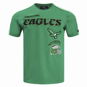 NFL PHILADELPHIA EAGLES RETRO CLASSIC MEN'S STRIPED TEE (KELLY GREEN)