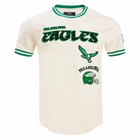 NFL PHILADELPHIA EAGLES RETRO CLASSIC MEN'S TEE (EGGSHELL/ KELLY GREEN)