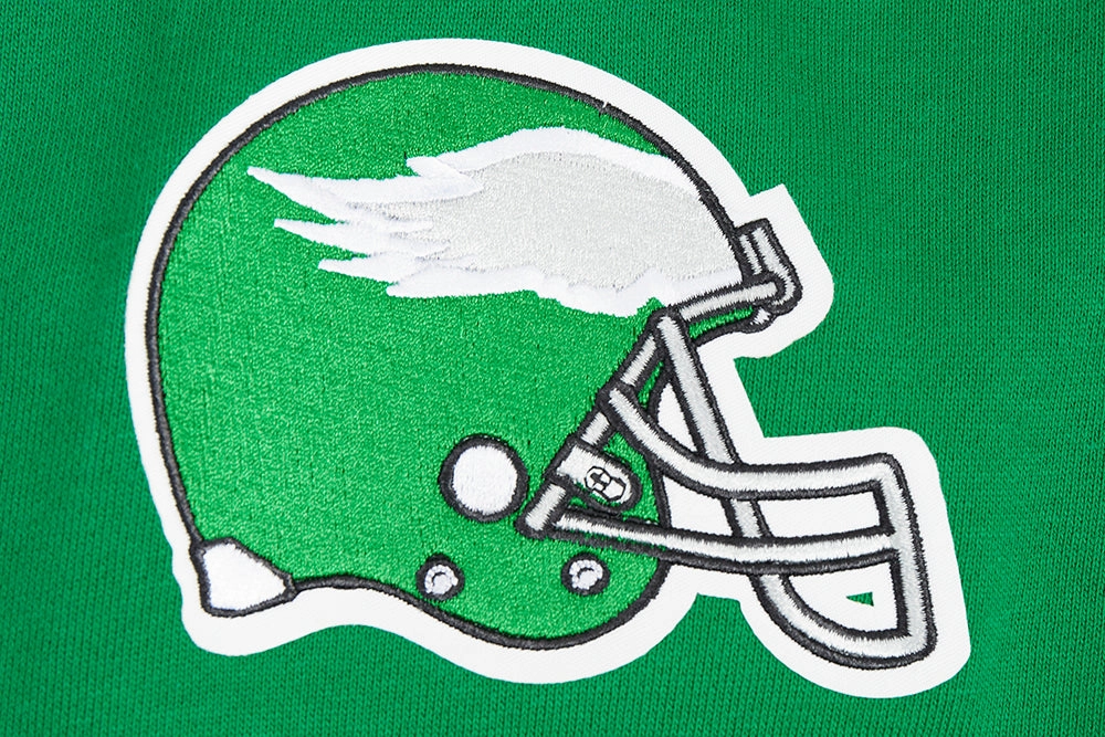 NFL PHILADELPHIA EAGLES RETRO OLD ENGLISH MEN'S CREWNECK (KELLY GREEN)