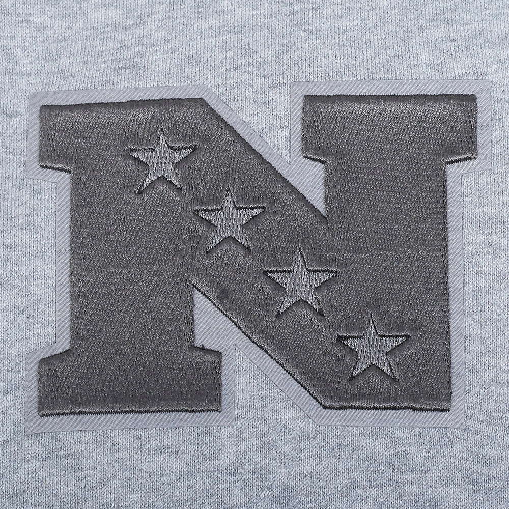 NFL PHILADELPHIA EAGLES REVERSE FRENCH TERRY MEN'S DROP SHOULDER FLC (DARK HEATHER GRAY)