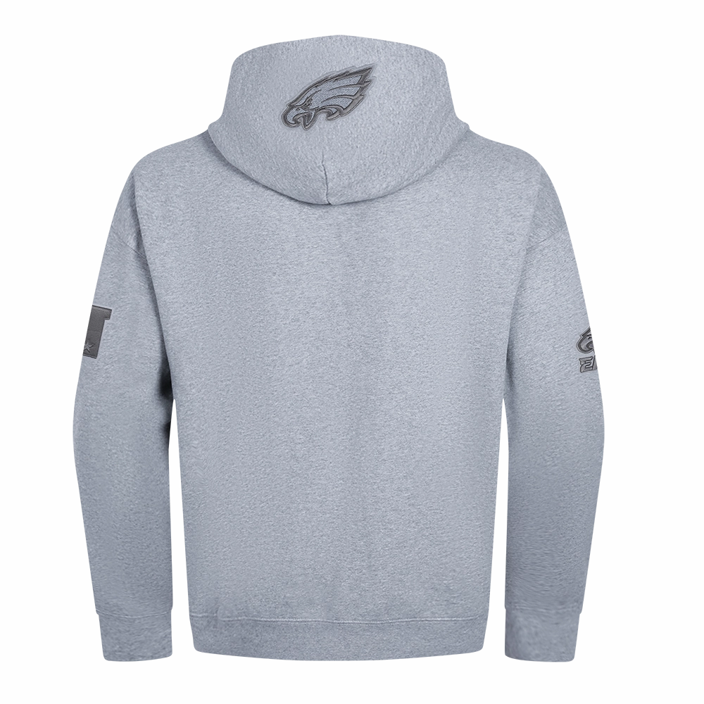 NFL PHILADELPHIA EAGLES REVERSE FRENCH TERRY MEN'S DROP SHOULDER FLC (DARK HEATHER GRAY)