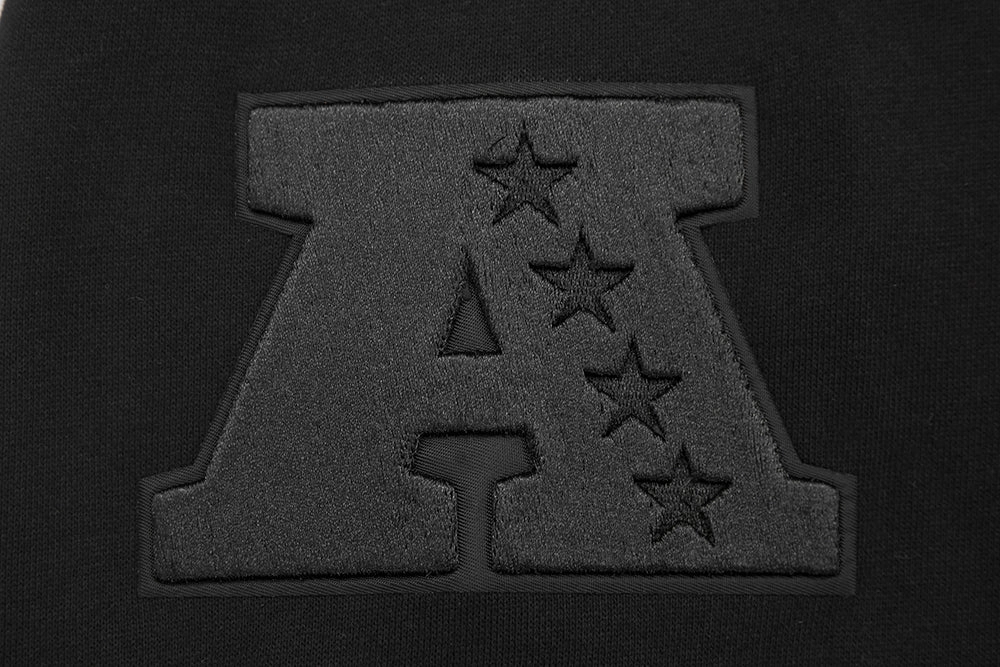 NFL PITTSBURGH STEELERS NEUTRAL DROP SHOULDER FLEECE CREWNECK (BLACK)