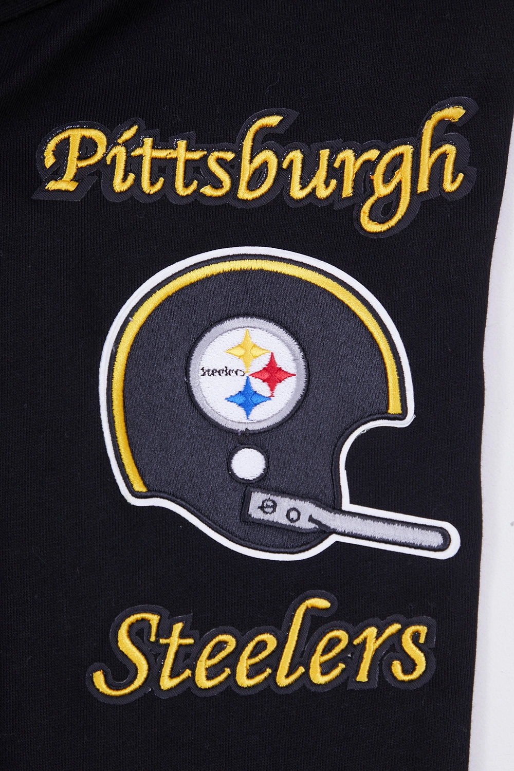 NFL PITTSBURGH STEELERS RETRO CLASSIC MEN'S HOODIE (BLACK/YELLOW)