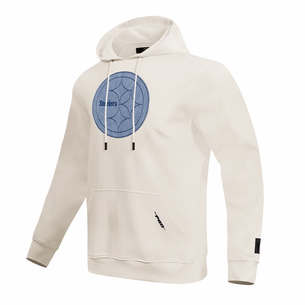 NFL PITTSBURGH STEELERS VARSITY BLUES MEN'S PULLOVER HOODIE (LINEN)