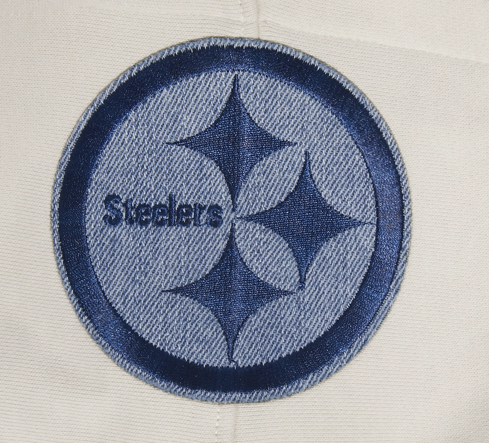 NFL PITTSBURGH STEELERS VARSITY BLUES MEN'S PULLOVER HOODIE (LINEN)