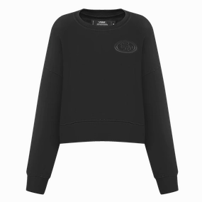 NFL SAN FRANCISCO 49ERS NEUTRAL WOMEN'S CREWNECK (BLACK)