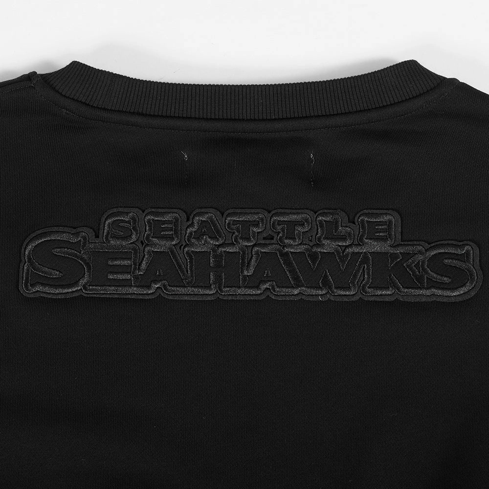 NFL SEATTLE SEAHAWKS NEUTRAL WOMEN'S CREWNECK (BLACK)
