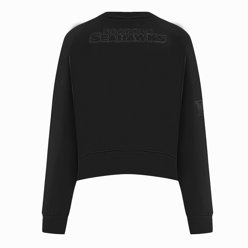 NFL SEATTLE SEAHAWKS NEUTRAL WOMEN'S CREWNECK (BLACK)